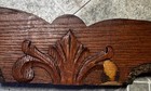 Architectural Wood Pediment Header Mantel Carved Salvage 42 5    Long Solid Oak