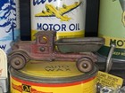1920s Arcade 220 Cast Iron Toy Dump Truck Original Antique C Cab Mack Hubley Old