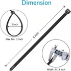 Zip Ties 8 Inch  100 Pack   40lbs Tensile Strength  Black Cable Ties
