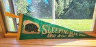     Vintage Sleeping Bear Dunes Souvenir Flag Pennant - Glen Arbor Lake Michigan