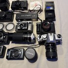 Untested Mixed Lot Of Film digital video Cameras lens And Accessories vintage