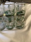 Vintage Southern Railway Gold Rim Look Ahead   Green Light Glasses 6 Each In Set