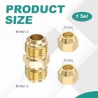  Od Copper Pipe Extension Joint Connectors 1pcs Free Welding Copper Flare 10mm