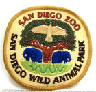 Vintage San Diego Zoo Wild Animal Park California Jacket Patch 1970 s Souvenir
