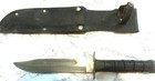 Vintage Ww2 Wwii Military Knife Japan With Leather Handle