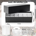 Qunclay Square Coin Storage Tubes For Silver Eagles With Box  12 Pieces