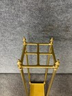 Vintage Brass And Cast Iron Umbrella Walking Stick Stand Holder