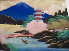 Antique Japanese Painting On Silk-14 h X 17 w