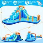 Dual Lane Inflatable Water Slide For Kids Aged 3-10  Giant Water Slide W  Blower
