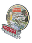 Vintage 1970s Rare Rolling Rock Premium Beer Clear Plastic Napkin Holder