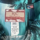 Rjc Hawaiian Shirt Men s 3xl Xxxl Aloha Tropical Palm Tree Beach Made In Usa