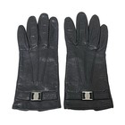 Salvatore Ferragamo Black Leather Women s Gloves