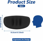 3pc Softball Face Mask Chin Cup Replacement Pads Eva Foam Baseball Helmet Guard