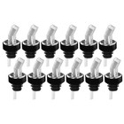 12 Screen Liquor Pourer Fruit Fly Stopper Free Flow Pour Spout Bar Wine Bottle