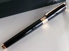 S t  Dupont Line D Fountain Pen 14k M Black Gt 410574