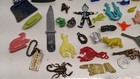 Vintage Lot Of Cracker Jack Gumball Charm Prize Toy Metal Plastic Celluloid