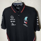 Mercedes-amg Petronas F1 Team Mercedes 2024 Team Replica Polo - Xl - Black