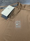 Nike Court Advantage Dri-fit Tennis Shirt Brown Men   s Size Large Fz6910-281