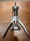 Vintage Italian Brevettato Double Lever Corkscrew Wine Bottle Opener Made In Ita