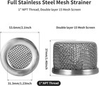2 Pack 181072 Pump Inlet Strainer Screen Filter For Graco Airless Paint Spray   