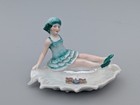 Vintage Art Deco C1920s 30s Bathing Beauty Lady Figures X5 On Shells