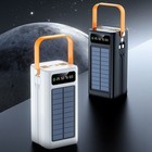 Portable 50000mah Solar Charger Usb Power Bank 120w External Battery With Cable