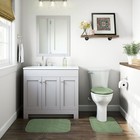 Garland Rug Gramercy Washable Bath Rug 3 Pc Set Deep Fern Plush Absorbent