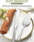 2-piece Premium Cake Cutting Set  Knife And Server With Serrated Design  silver 