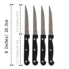 8 Pcs 8 Inches 8 Pack Stainless Steel Steak Knives Set 