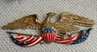 Vtg Whitehall Metal Studios 1958 Eagle   American Flag Patriotic Wall Hanging