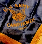 Large Original Ww2 U s  Army Silk Wall Banner Us Army Camp Howze Texas