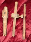 Lot 5 22    Hand Hewn Dowel Antique Wood Barn Beam Pegs Pins Vintage Rustic  3 Pcs