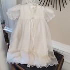 Handmade Infant Christening Gown   Robe Madeira  Portugal Lace   Embroidery