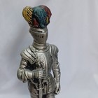Ballantine s Silver Knight Figural Advertising Bottle  Distillery Theme