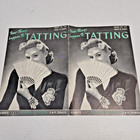 Vintage Tatting   Handkerchief Edging Pattern Books Lot     1940s   50s Spool Cotton