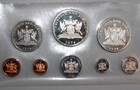 1974 Trinidad And Tobago 8-coin Silver Proof Set Ogp Coa 1 9242 Asw