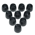 Pack Of 10 Guitar Amplifier Knobs Black Cap Push On Knob Fits Marshall Amp