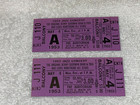 1953 Louis Armstrong Benny Goodman 2 Original Unused Concert Tickets Jazz Louie 