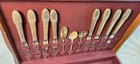 Vintage 1847 Rogers Bros  First Love Silverplate Flatware 53 Pieces - W chest