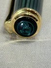 Pelikan Souveran K600 Ballpoint Pen -green black Striped 24k Gold-plated Trim