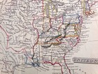 Original 1830 Antique Map United States Of America Usa Genuine Old Fenner Map