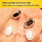 O2 Armor Nose Filters For Welders   Allergies - Assorted Sizes  Clear 
