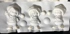 Vintage Scarlatella Ceramic Slip Casting Mold Xmas Santa Children 191