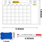 Magnetic White Board Dry Erase Calendar For Refrigerator Wall Fridge Organizatio