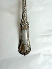 Very Victorian Ornate Salt Spoon shovel Silverplate 6 