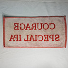 Vintage Courage Special Ipa Beer Bar Towel Uk Pub Promo 18 5  X 9  Red   White