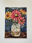 Aceo Original Print Flowers  Colorful Flower Aceo  Mason Jar  Heartfelt_by_robin