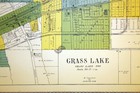 City Of Grass Lake Michigan 1911 Plat Map Jackson County Michigan