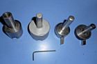 Lot Of  4  Fly Cutters    2  With Cutters   Assorted Shapes   Sizes