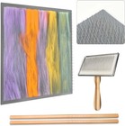 1pcs Wool Blending Cloth 9 8 X 9 8 Inch 1 Pcs Needle Felting Tools With 2 Dow   